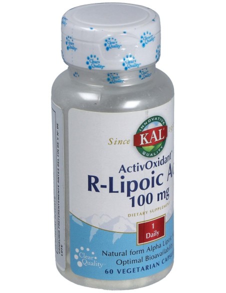Kal R Lipoic Acid Activoxidant 100Mg 60Caps