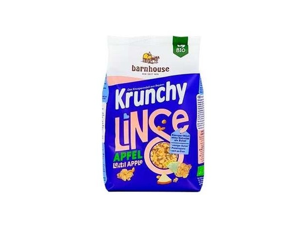 Barnhouse Krunchy Organic Lentil Apple Muesli...
