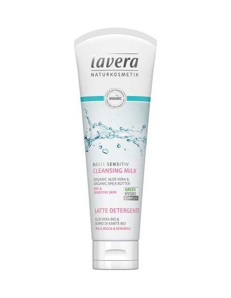 Lavera Basis Sensitiv Cleansing Milk Aloe + Karite Bio 125Ml