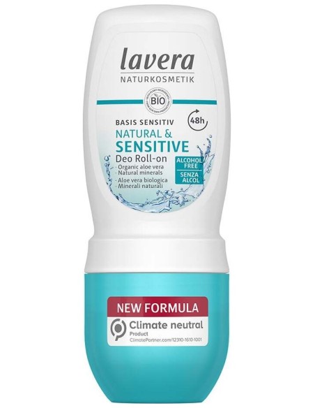 Lavera Desodorante Roll-On 48H Basis Sensitive %26 Natural 50Ml