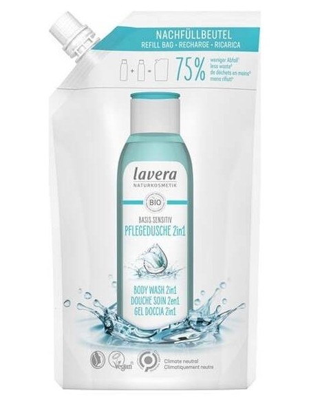 Lavera Basis Sensitiv Gel De Ducha Y Champú Recarga 500Ml