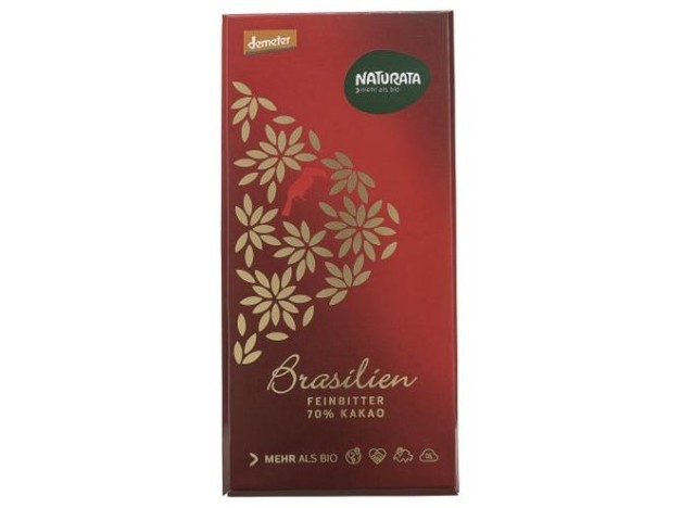 Chocolate Amargo Brasil 70% 80Gr. Demeter