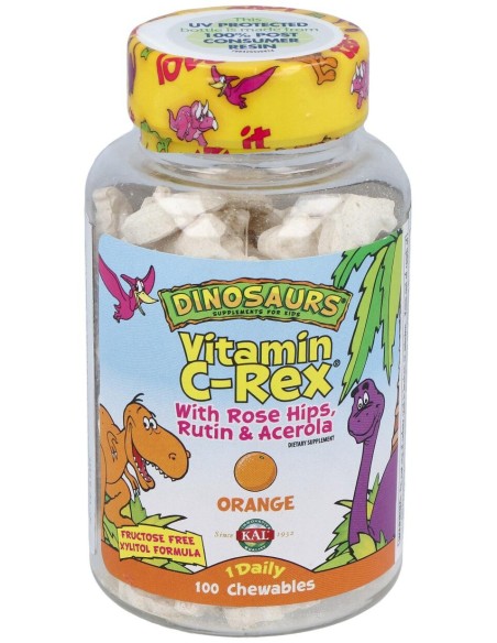 Vitamina C Rex 100 Dinosaurios Masticables Kal