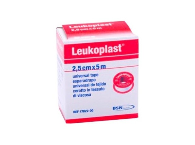 Leukoplast Esparadrapo Blanco 2,5 Cm X 5 M, 1 Ud