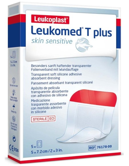 Leukomed T Plus Skin Sensitive 5X7_2Cm 5 Uds