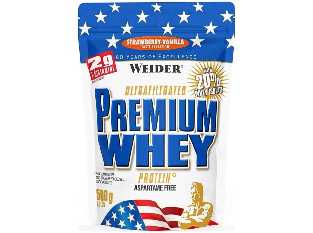 Weider Proteínas Premium Whey Fresa Vainilla 500 G