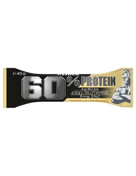 Weider Protein 60% Barritas Vainilla-Caramelo 24Ud