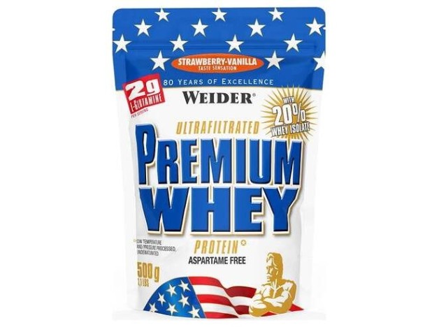 Weider Proteínas Premium Whey Fresa Vainilla 500 G