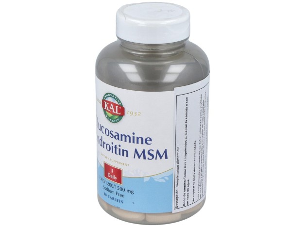 Kal Glucosamina/Condroitina/Msm 90 Comp