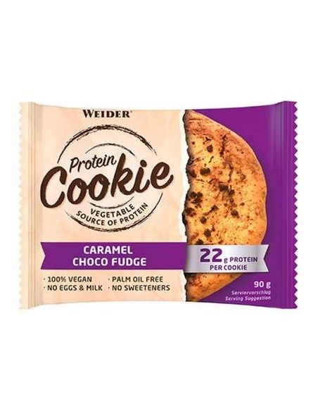 Weider Protein Cookie Caramel Choco Fudge 90Grx12Uds.