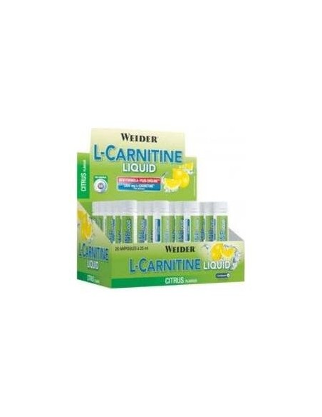 Weider L-Carnitina Liquid Sabor Limón 20Amp X 25Ml