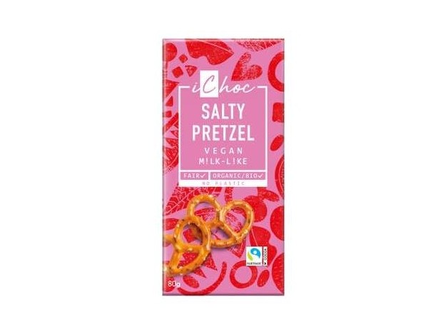 Salty Pretzel Trozos De Pretzel Chocolate 80G Bio