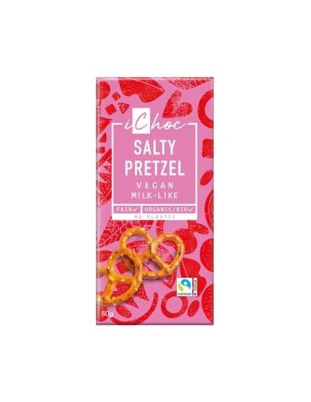 Salty Pretzel Trozos De Pretzel Chocolate 80G Bio