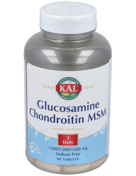 Kal Glucosamina/Condroitina/Msm 90 Comp