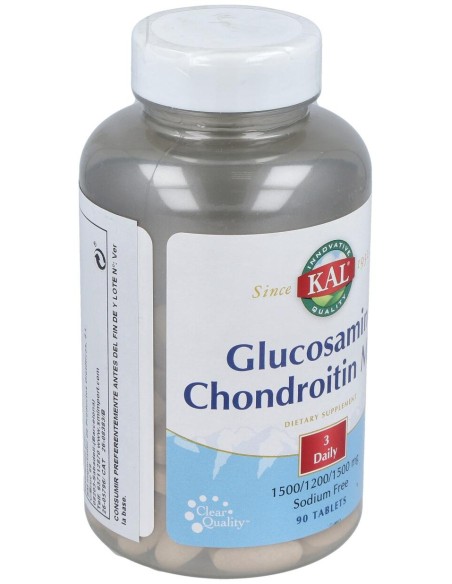 Kal Glucosamina/Condroitina/Msm 90 Comp