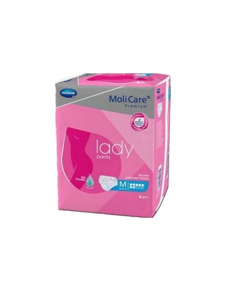 Molicare Premium Lady Braguitas Absorbentes 7 Gotas Talla L, 7 Uds