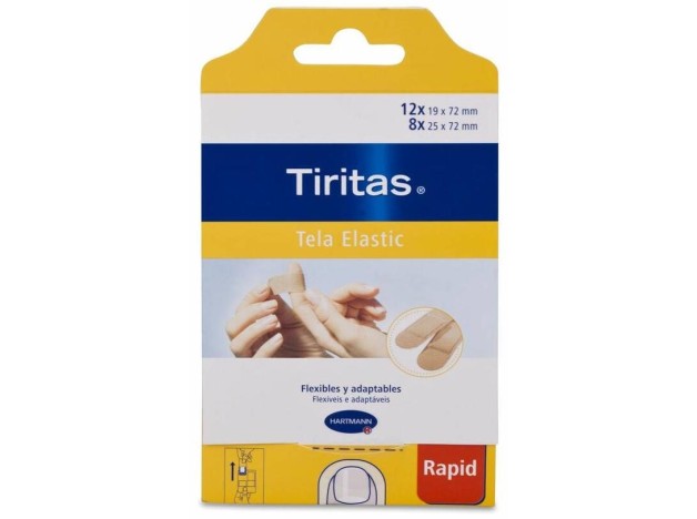 Tiritas Elastic Rapid Apósito Adhesivo Textil,...