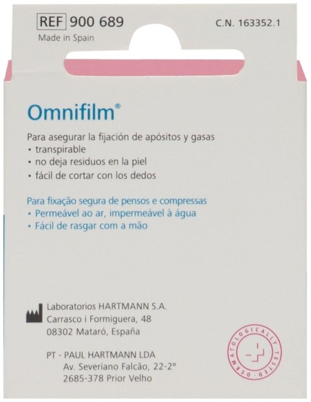 Hartmann Omnifilm Film Esparadrapo Transparente 5 M, 1 Ud