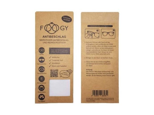 Foogy Microfibra Antivaho Para Gafas 1Ud