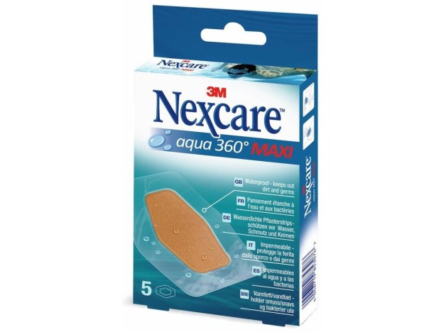 Nexcare Aqua Clear Maxi Apósitos Impermeables 5Uds