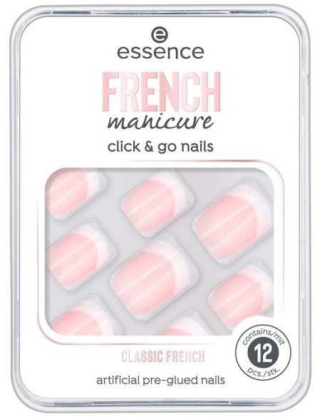 French Manicure Click %26 Go Nails Uñas Artificiales 01-Classic French