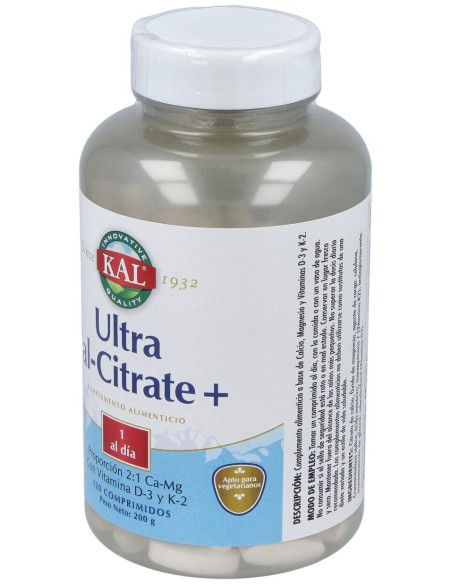 Ultra Cal Citrate + K2 120Compr.