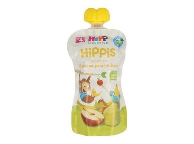 Pouches De Manzana Pera Y Platano Bebibles 100Gr.