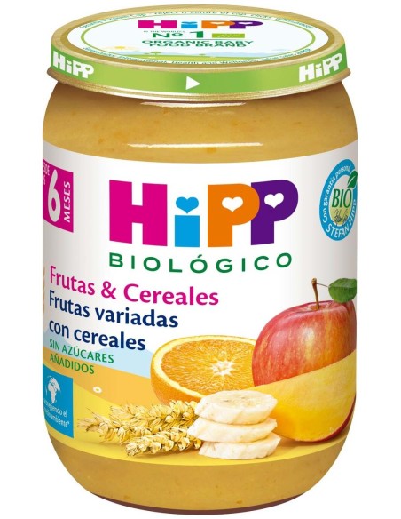 Hipp Potito De Frutas Variadas Con Cereales +6M 190G