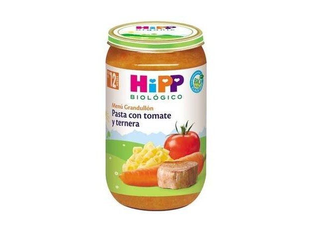 Hipp Potito Pasta Tomate Ternera Bio +12M 250G