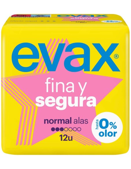 Evax Compresas Higienicas Femeninas Fina Y Segura Normal Con Ala