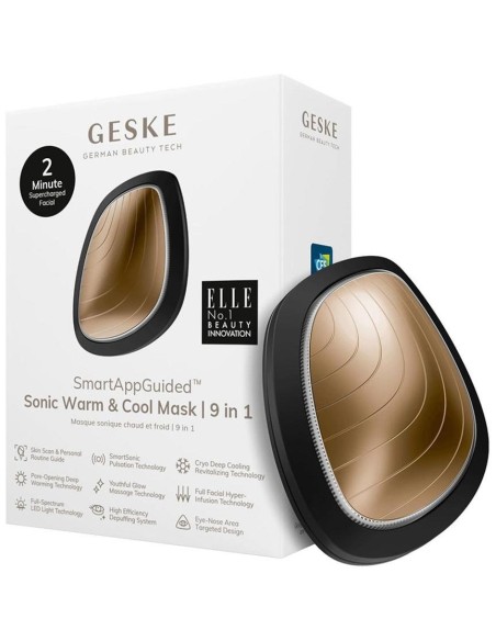 Smart App Guided Mascarilla Sónica Cálido Y Fresco 9 En 1 Dorado 1 U