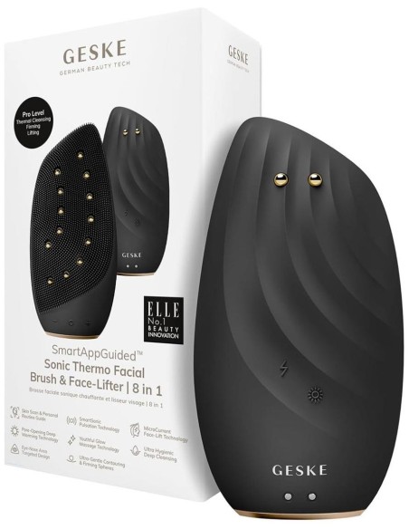 Smart App Guided Cepillo Sónico Thermo Y Lifting Facial 8 En 1 Negro 1 U