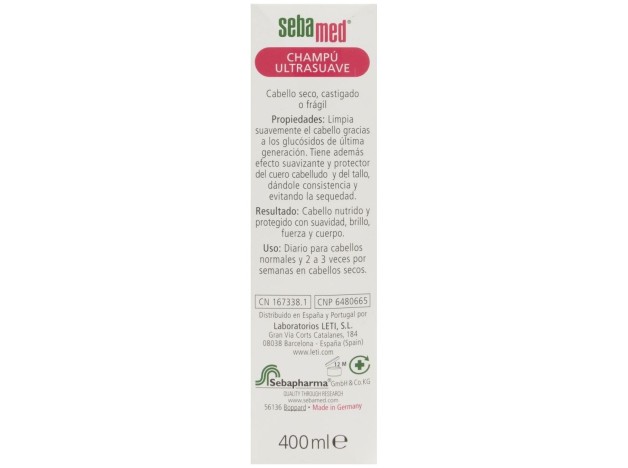 Champu Ultra Suave Cabello Normal-Seco 400Ml.
