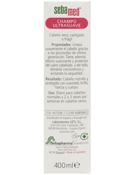 Champu Ultra Suave Cabello Normal-Seco 400Ml.