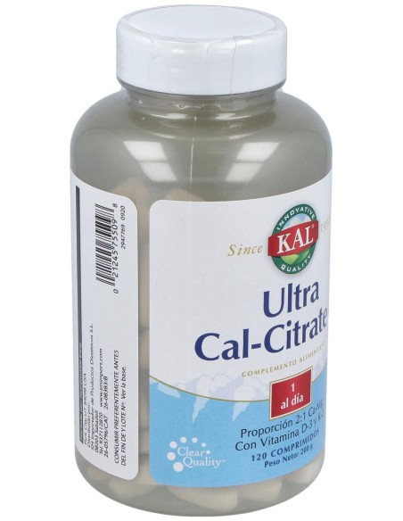 Ultra Cal Citrate + K2 120Compr.
