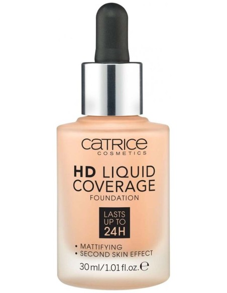 Hd Liquid Coverage Foundation Dura Hasta 24H 030-Sand Beige 30 Ml