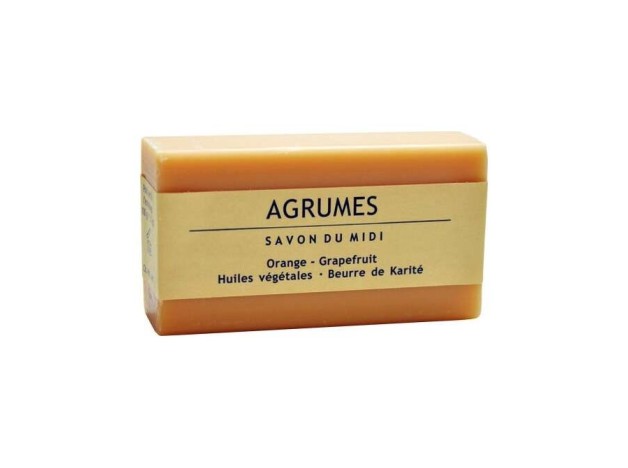 Jabon En Pastilla De Agrumes(Naranja-Pomelo ) 100G
