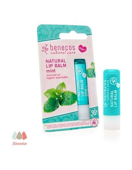 Benecos Bálsamo Labial Vegano Menta 4,8G