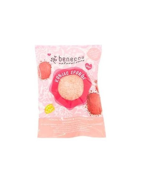 Esponja Konjac Arcilla Roja Pieles Delicadas