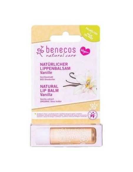 Benecos Cosmeticos Balsamo Labial Vegano Vainilla Natural 48G