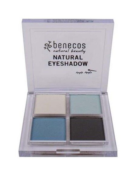 Benecos Cosmeticos Sombra Quattro True Blue 9G