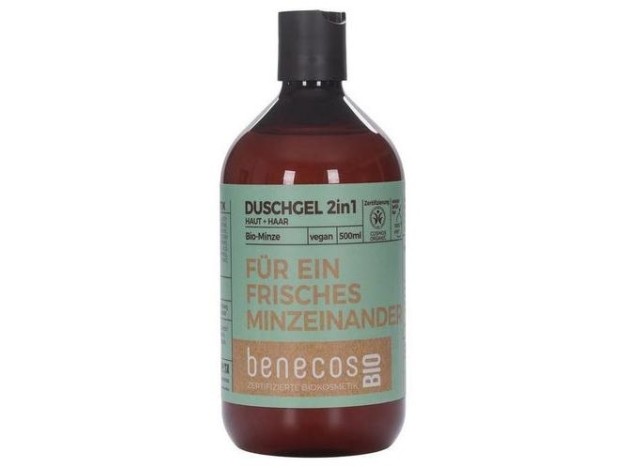Benecos Gel De Baño 2 En 1 Menta Bio Vegan 500Ml