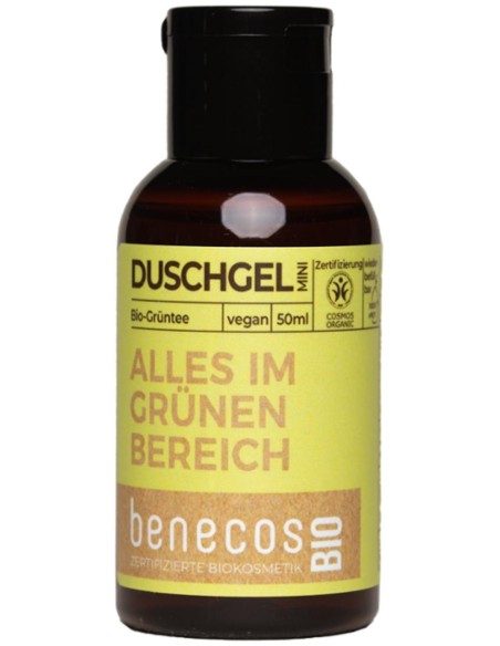 Benecos Gel De Baño Te Verde Mini Viaje Bio Vegano 50Ml