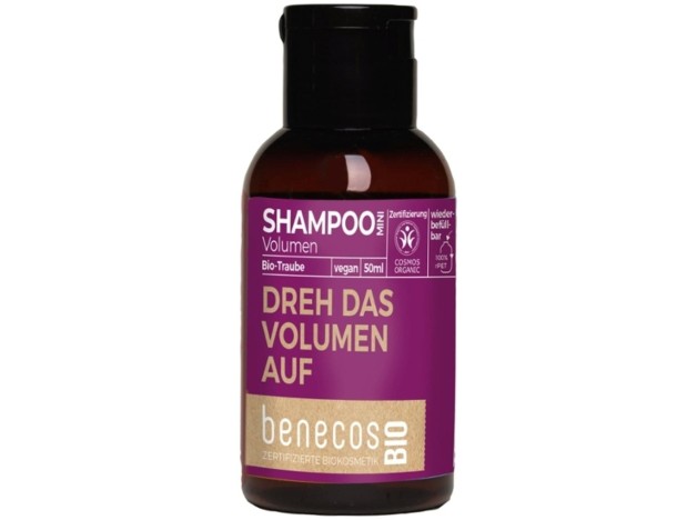 Benecos Champu Volumen Uva Mini Viaje Bio Vegan...