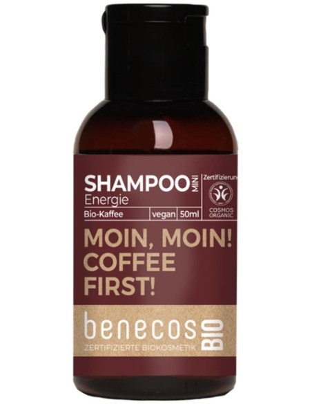 Benecos Champu Energizante Cafe Mini Viaje Bio Vegan 50Ml