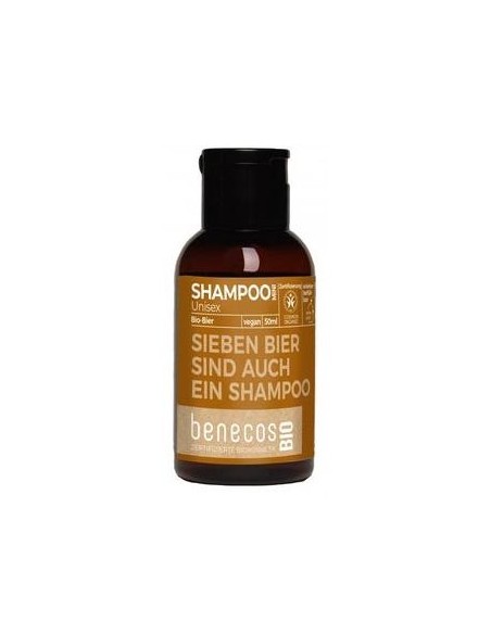 Benecos Champu Unisex Cerveza Mini Viaje Bio Vegan 50Ml