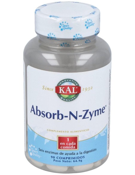 Kal Absorb N Zyme 90 Tabletas