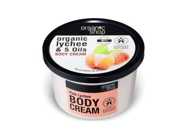 Organic Shop Crema Corporal Lichi Rosa 250Ml