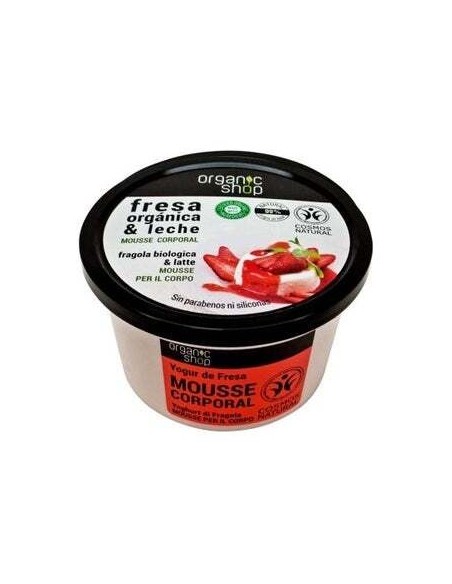 Organic Shop Mousse Corporal Yogur De Fresa 250Ml