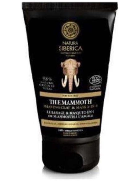 Natura Siberica El Mamut Arcilla De Afeitar Y Mascarilla 2 En 1 150 Ml